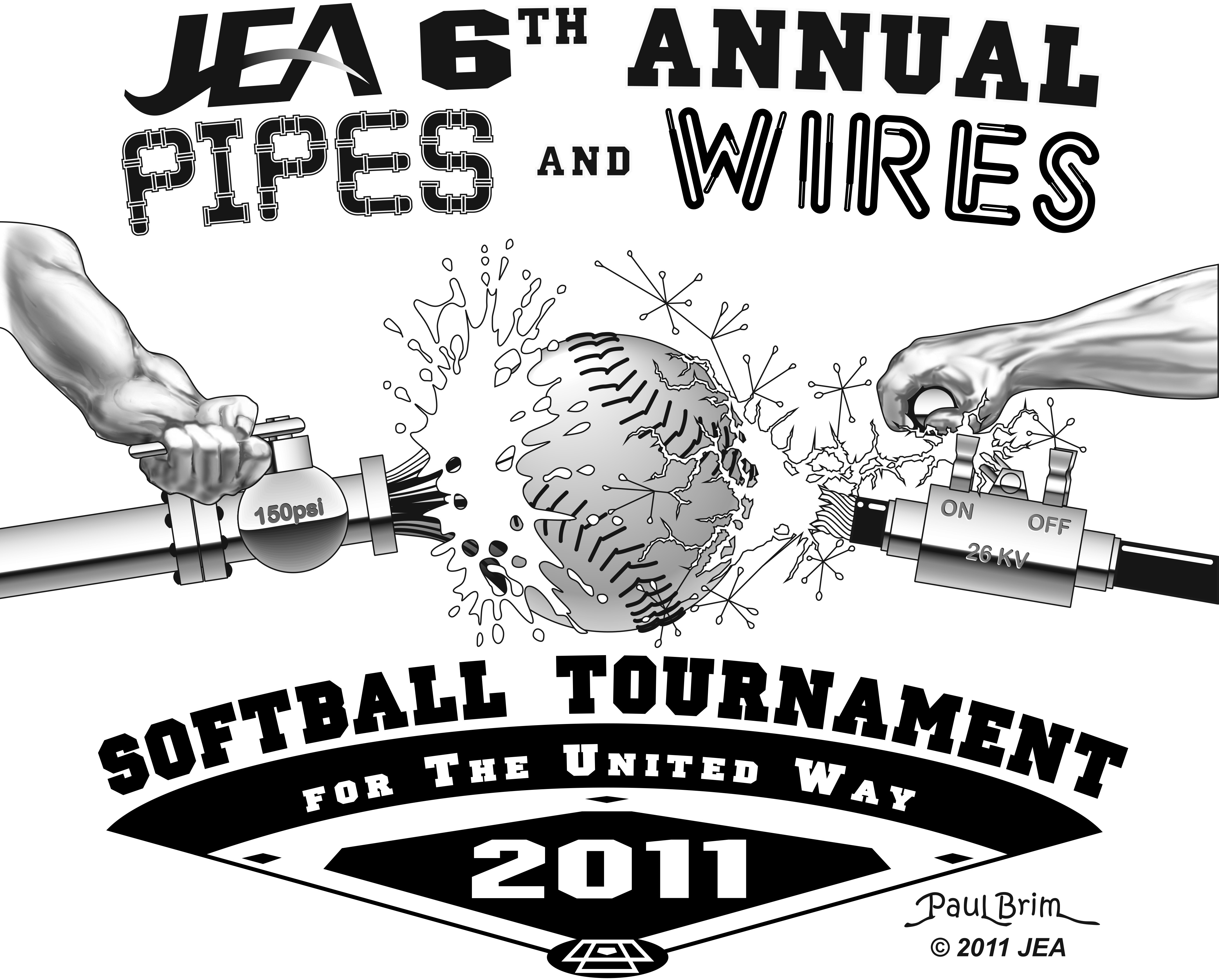 6th Annual PIPES and WIRES Charity Fundraiser - PhotoShop and Illustrator